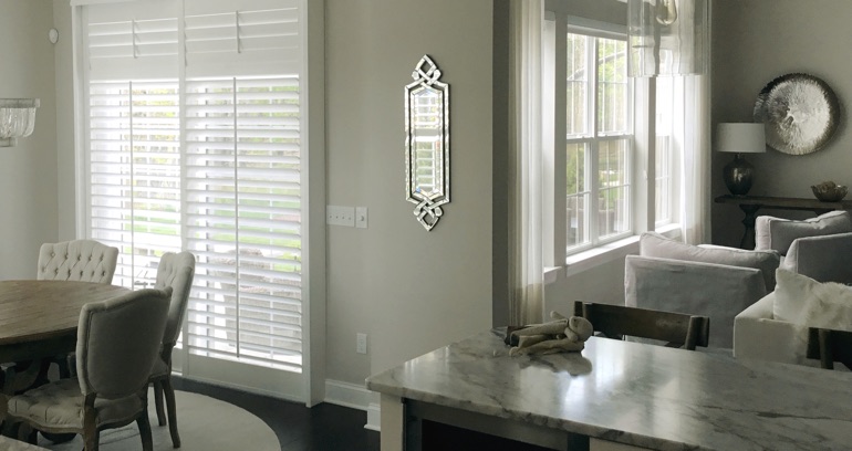 Bluff City kitchen sliding glass door shutters